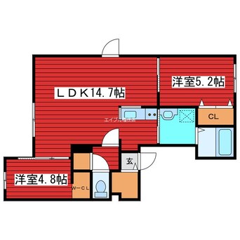 間取図 JANUS residences 月寒中央 Park Front