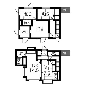 間取図 月寒中央通2丁目戸建