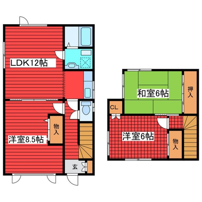 間取図 戸建　福住3-9