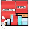 コローレ月寒東 1LDKの間取り