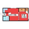 フローラ月寒 1DKの間取り