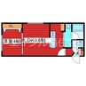 シティレジデンス福住 1LDKの間取り