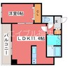 サンコート月寒中央通 1LDKの間取り