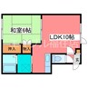 ムーンリバー４１０ 1LDKの間取り
