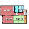 岩泉ビル 2LDKの間取り