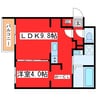 カームヒルズ西岡 1LDKの間取り