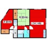 グランクラッセ美園 2LDKの間取り