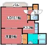 大光六番館 1LDKの間取り