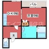 タイム15 1DKの間取り