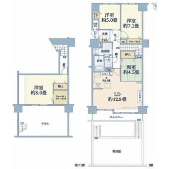 間取図 ダイアパレス月寒中央通