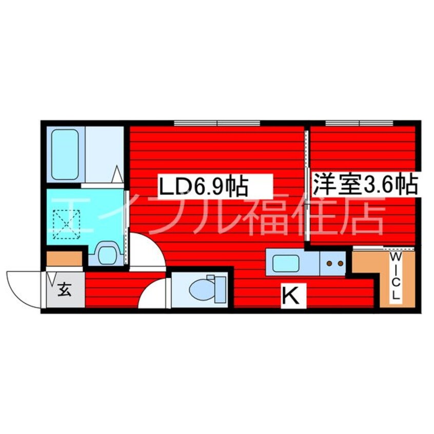 間取図 AREA西岡51