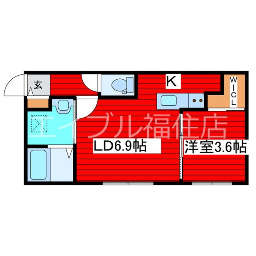 間取図 AREA西岡51