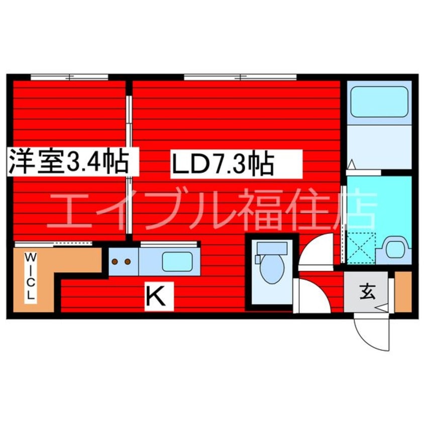 間取図 AREA西岡51
