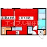 AREA西岡51 1LDKの間取り