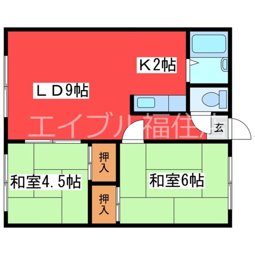 間取図 ヴォラハイツ
