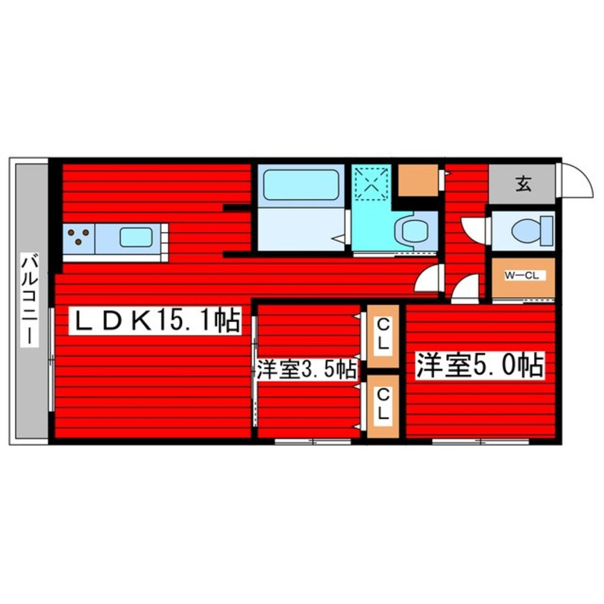 間取図 ALIVIS月寒中央