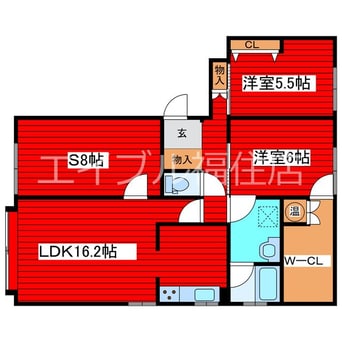 間取図 FLEX　CASA　NISHIOKA