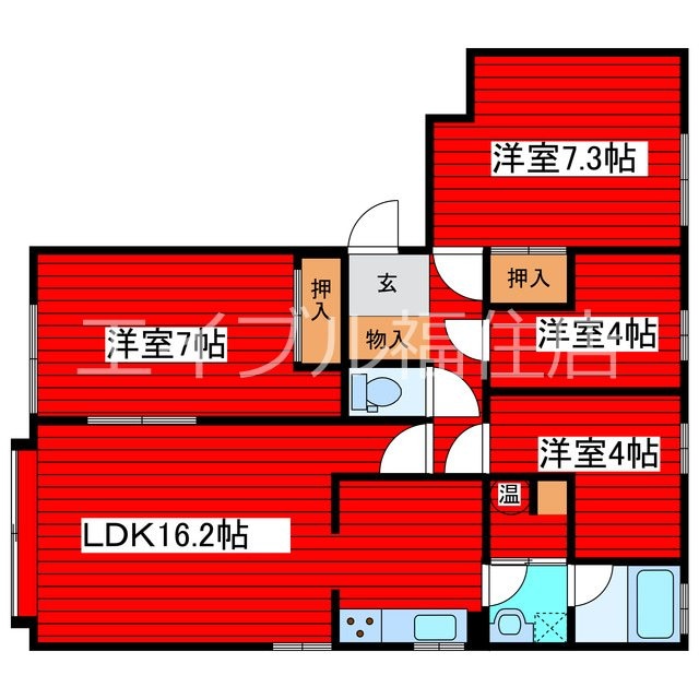 間取り図 FLEX　CASA　NISHIOKA