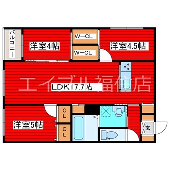 間取図 仮）月寒西1-9MS