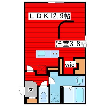 間取図 札幌市営地下鉄東豊線/月寒中央駅 徒歩3分 2階 建築中