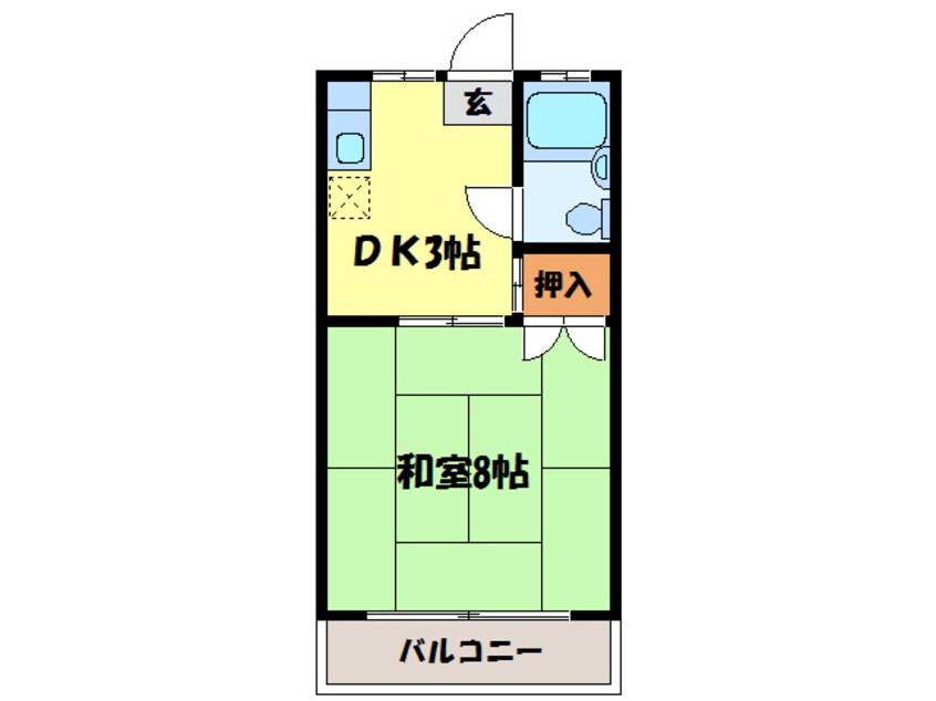 間取図 グリーンハイツ高島