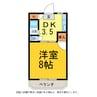 サンシティ鳴門　１号棟 1DKの間取り