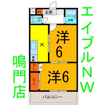 間取図 エス・ティ・グラン鳴門