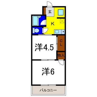 間取図 パールメゾン松茂