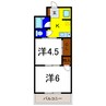 パールメゾン松茂 2Kの間取り