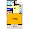 パールメゾン鳴門 1Kの間取り