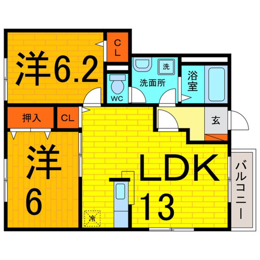 間取図 シーサイドパーク　Ｂ