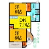 鳴門市営バス（鳴門市）/高島北 徒歩4分 1階 築26年 2DKの間取り