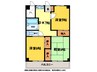 北ノ浜マンション 3DKの間取り