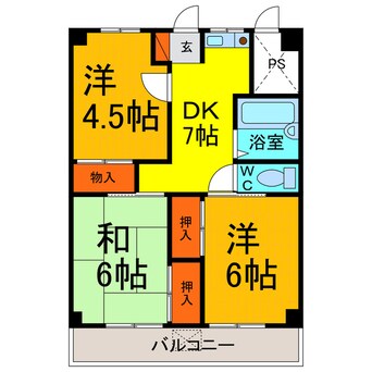 間取図 北ノ浜マンション