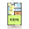 リキコーポ 1Kの間取り