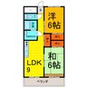 第二浜屋敷 2LDKの間取り