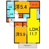 Ｋ－ＨＡＵＳ　Ⅰ・Ⅱ 2LDKの間取り