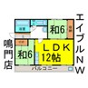 キャメルハイツ 2LDKの間取り