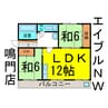 キャメルハイツ 2LDKの間取り