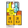 プチメゾンパールⅠ 2DKの間取り