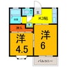 ユース青山Ⅰ 2Kの間取り