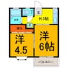 ユース青山Ⅱ 2Kの間取り