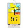 芙蓉ハイツ1 1Kの間取り