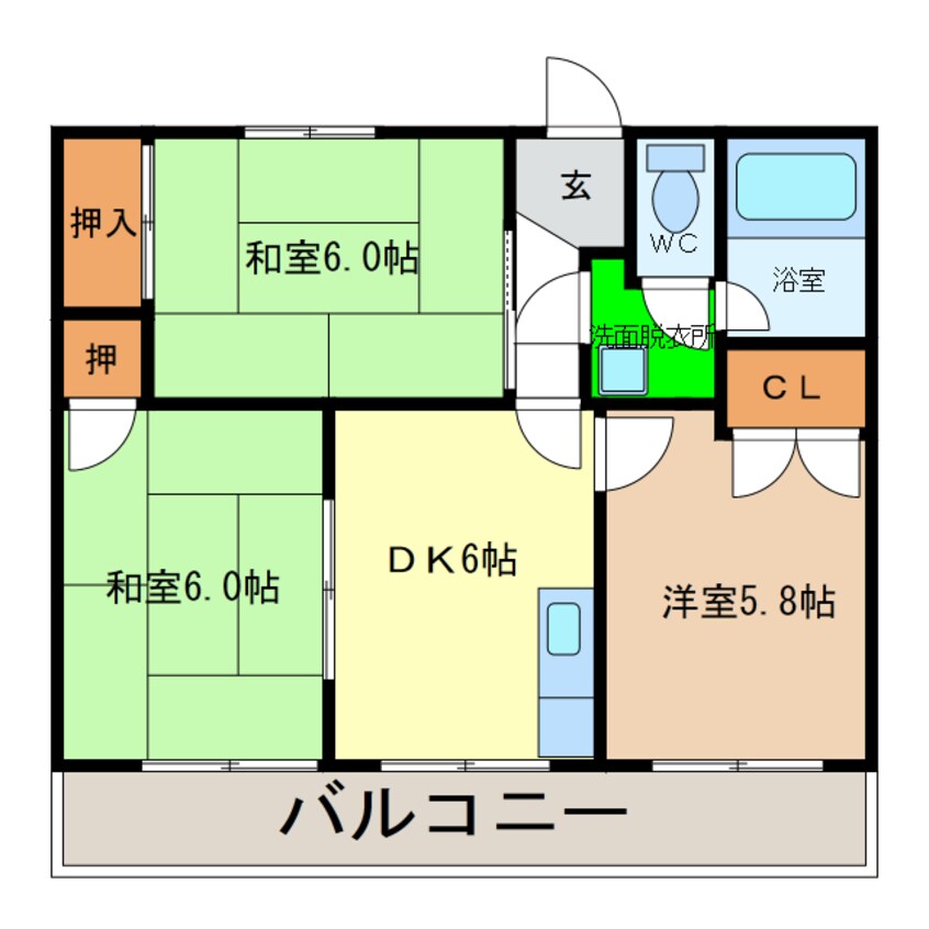 間取図 サンビレッヂ