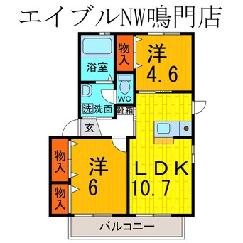 間取図 メゾン竹島Ⅰ・Ⅱ