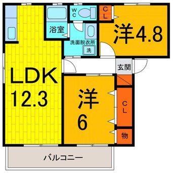 間取図 シャーメゾン　マルベリー