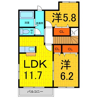 間取図 ラフィナート　エスパシオA・B