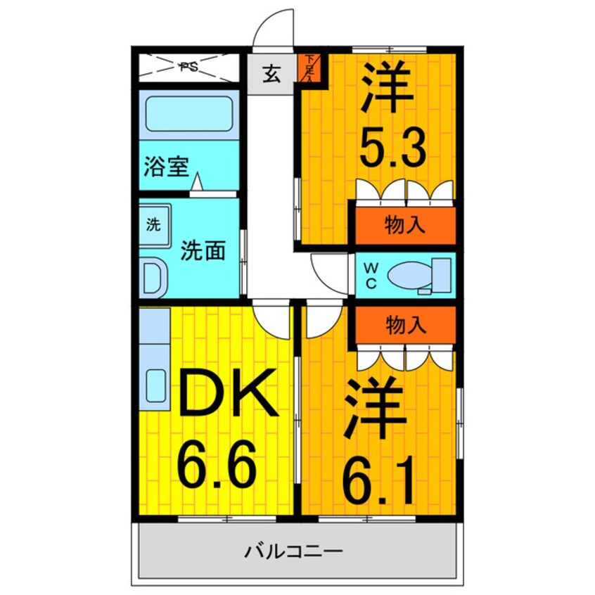 間取図 アビタシオン・パインヒル