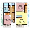 パピロ 2LDKの間取り