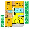 グレイスフルＣ 3LDKの間取り